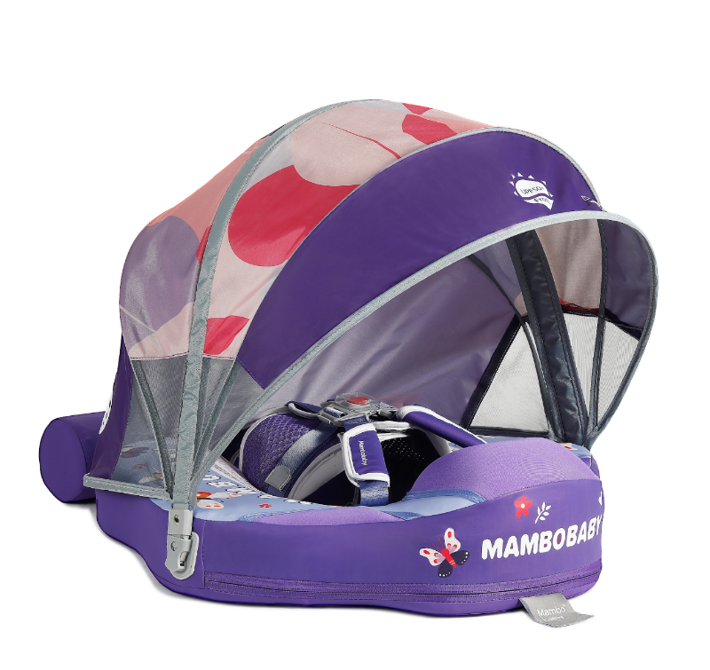 Boia Mambobaby Borboletas Deluxe Edition Com Cauda e Proteção FPU 50+ (3 meses a 3 anos)