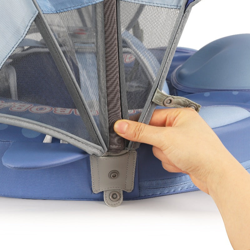 Boia Mambobaby Tubarão Baleia Deluxe Edition Com Cauda e Proteção Solar FPU 50+ (3 meses a 3 anos)