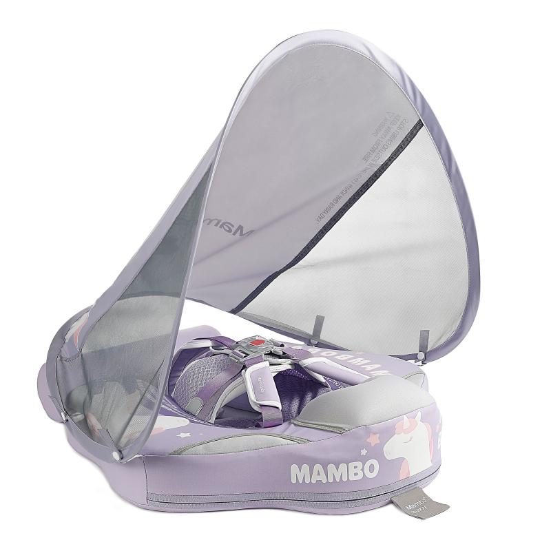 Boia MamboBaby Unicórnio Com Cauda e Proteção Solar 3 meses a 3 anos
