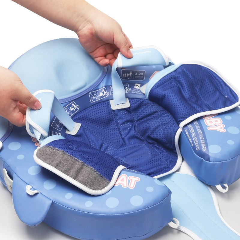 Boia Mambobaby Tubarão Baleia Deluxe Edition Com Cauda e Proteção Solar FPU 50+ (3 meses a 3 anos)