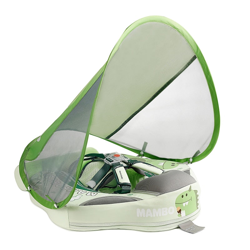 Boia MamboBaby Dinossauro Com Cauda e Proteção Solar 3 meses a 3 anos