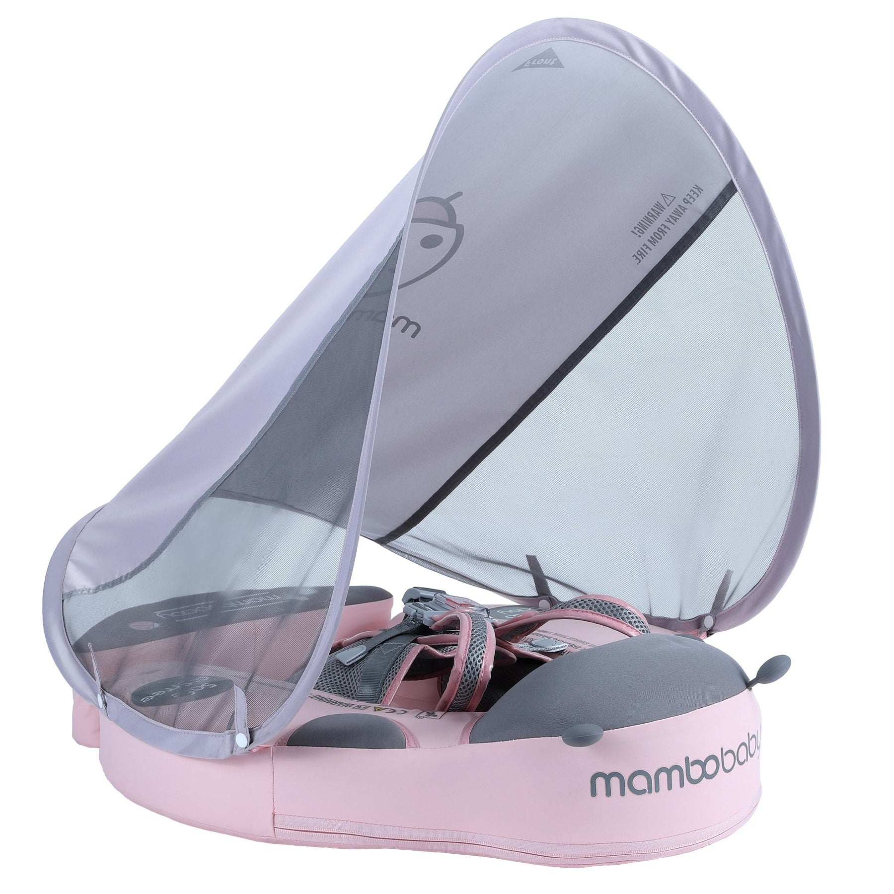 Boia MamboBaby Joaninha Com Cauda e Proteção Solar (3 meses a 3 anos)